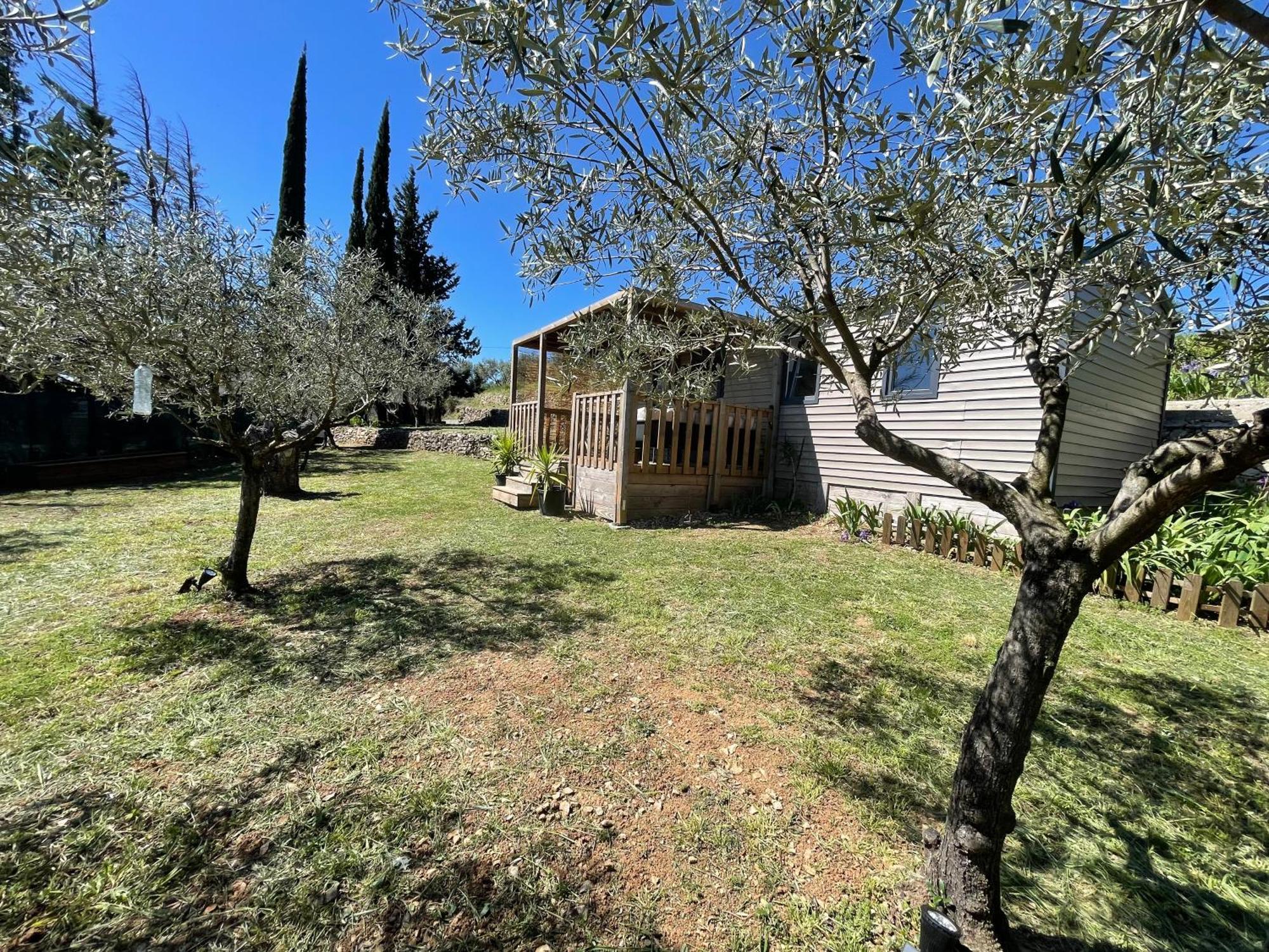 Mobil-Home En Pleine Nature A 3 Mins Du Lac Du Salagou Avec Vue Panoramique Lacoste  Exterior foto